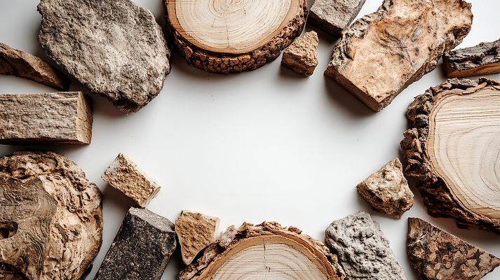 JPG 모양 나무 편집이미지 디자인 조각 자연 탁자 장식 돌_바위 원형 크기 배열 질감 소재 나이테 미니멀 편집실사 AI포토 AI콘텐츠 도형 식물 가구 CG 생태계 파일형식