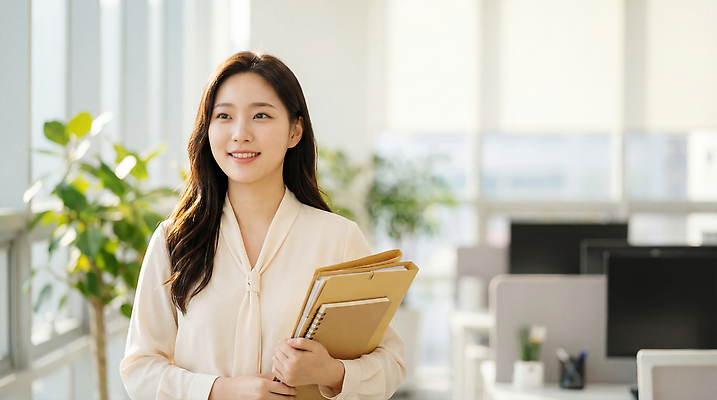 헤어스타일 여자 컨셉 회사 비즈니스 관계 문구용품 사람 전자제품 업무 작업 직장인 CG 파일형식 AI포토 사무실 문서 공책 컴퓨터 식물 사무 긴머리 직장 동료 공간 계획 편집이미지 편집실사 JPG 의료성형뷰티 비즈니스우먼 AI콘텐츠 AI인물포토