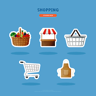 가방 라이프 쇼핑 바구니 오브젝트 파일형식 벡터 스티커 디자인 장바구니 시장 과일 채소 소비 구매 쇼핑백 재료 소지품 일상 고객 음식 쇼핑몰 일러스트 국내일러스트 AI파일