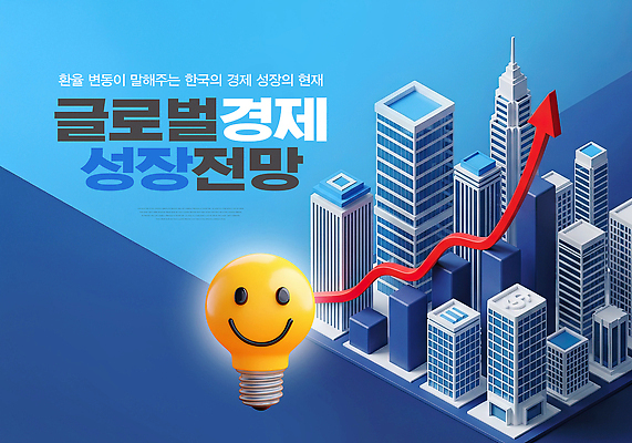 PSD 편집이미지 산업 통계 그래프 미래 한국 풍경 빌딩 경제 글로벌 성장 도시 발전 변화 투자 이미지편집 아시아 컨셉 비즈니스 건물 파일형식