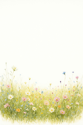 JPG 식물 계절 꽃 컬러 꽃밭 일러스트 자연 생명 풍경 잔디 초원 여름 햇빛 환경 봄 자유 성장 향기 뷰티풀 국내일러스트 AI일러스트 AI콘텐츠 컨셉 태양 생태계 냄새 파일형식