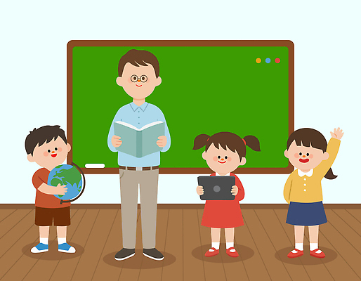 학생 교육 일러스트 교실 학교 모션 수업 책 친구 학습 태블릿 독서 지구본 손들기 교사 모임 사회 질문 즐거움 학습도구 채팅 국내일러스트 AI파일 직업 감정 관계 전자제품 스마트기기 교육용품 공동체 파일형식 벡터