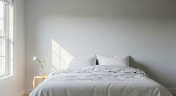 JPG 편집이미지 디자인 꽃 창문 베개 탁자 아침 주택 밝음 내부 생활 햇빛 침실 이불 방 침대 방안 편집실사 AI포토 AI콘텐츠 주간 식물 가구 침구 건물 태양 CG 파일형식