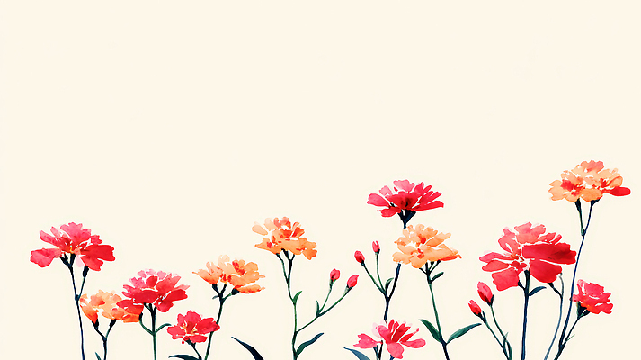 JPG 식물 디자인 계절 꽃 화초 예술 줄기 컬러 백그라운드 잎 일러스트 자연 생명 수채화 장식 표현 머리핀 감성 조화 뷰티풀 국내일러스트 AI일러스트 AI콘텐츠 컨셉 장신구 생태계 파일형식