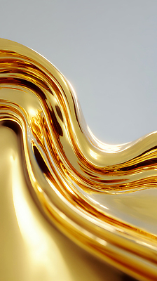 JPG 모양 편집이미지 디자인 물결 예술 패턴 곡선 표면 장식 반사 금속 흐름 금색 구출 황금 고급 웨이브 부드러움 색감 이미지편집 AI컴퓨터그래픽 AI콘텐츠 선 컬러 컨셉 무늬 재질 도움 감각 파일형식