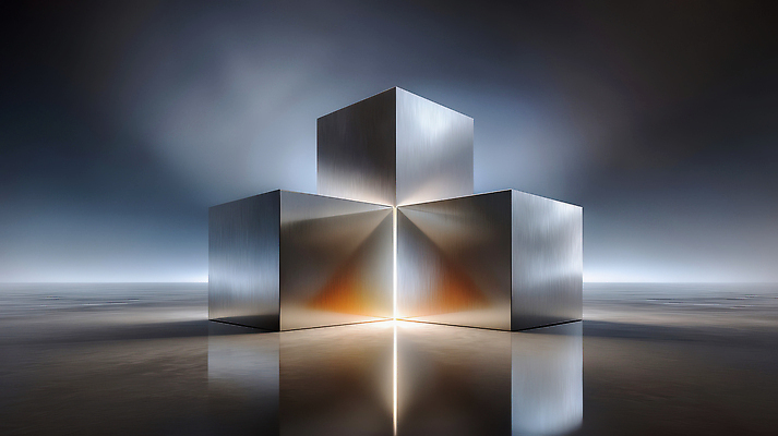 JPG 모양 편집이미지 디자인 예술 상징 조명 그림자 빛 반사 금속 공간 구출 대칭 이미지편집 AI컴퓨터그래픽 AI콘텐츠 재질 도움 파일형식