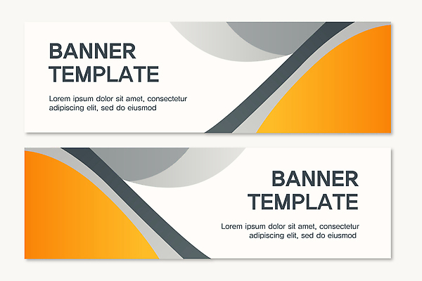 템플릿 디자인 배너 배너템플릿 컬러 곡선 텍스트 그래픽 주황색 회색 표현 알림 구성 내용 AI파일 선 파일형식 벡터