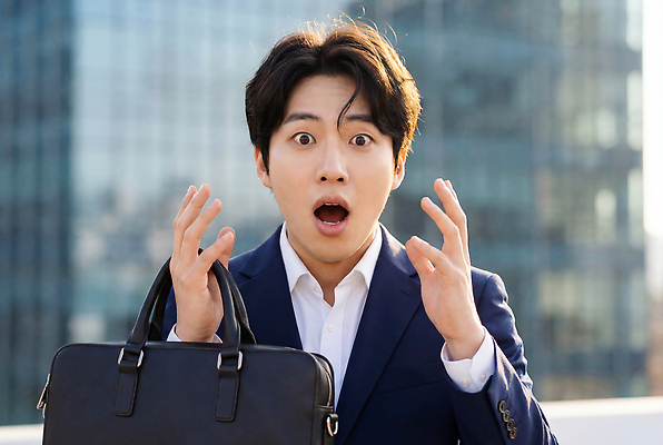 JPG 편집이미지 남자 가방 비즈니스 아침 표정 건물 놀람 외투 도시 직장인 신입사원 런웨이 오후 의료성형뷰티 편집실사 AI인물포토 AI콘텐츠 주간 직업 건축물 잡화 감정 상의 사람 CG 파일형식 AI포토