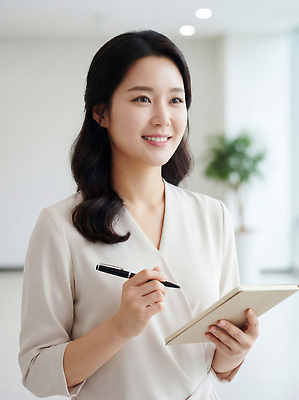 JPG 편집이미지 손 여자 생각 비즈니스 모션 조명 직장 미소 웃음 사무실 펜 공책 업무 비즈니스우먼 집중 의료성형뷰티 편집실사 AI인물포토 AI콘텐츠 컨셉 회사 문구용품 표정 사람 신체부위 필기구 작업 직장인 CG 파일형식 AI포토