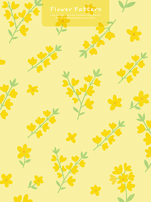 PSD 식물 디자인 꽃 컬러 백그라운드 잎 무늬 패턴 일러스트 자연 그래픽 장식 초록색 여름 노란색 봄 분위기 그림 단순화된 창의성 국내일러스트 계절 컨셉 생태계 파일형식