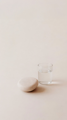 JPG 편집이미지 그릇 디자인 백그라운드 자연 잔 일상 물 돌_바위 투명 오브젝트 장면 단순화된 평면 편집실사 AI포토 AI콘텐츠 자연요소 식기 라이프 CG 생태계 파일형식