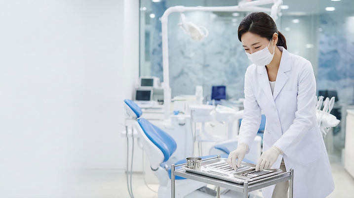 JPG 편집이미지 의자 의학 치과 병원 치료 청결 진료 장비 환자 의료진 의사 도구 위생 준비 의료성형뷰티 편집실사 AI인물포토 AI콘텐츠 직업 가구 CG 파일형식 AI포토