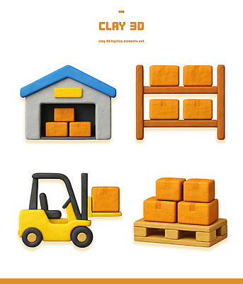 모양 PSD 편집이미지 이동 포장 상자 장비 작업 운반 배송 창고 오브젝트 택배 고무 물류 편집3D 컨셉 3D 운송업 파일형식