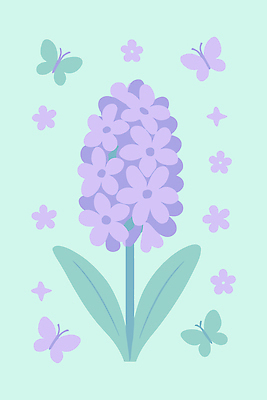 식물 디자인 꽃잎 꽃 예술 컬러 나비 백그라운드 잎 패턴 일러스트 봄꽃 자연 생명 여름 파란색 보라색 원형 크기 배열 뷰티풀 국내일러스트 AI파일 도형 계절 곤충 무늬 봄 생태계 파일형식 벡터