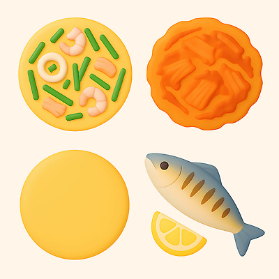 PSD 편집이미지 디자인 음식 컬러 채소 재료 치즈 어류 요리 맛 전 해산물 부침개 레시피 편집3D 한식 컨셉 유제품 3D 수중동물 파일형식