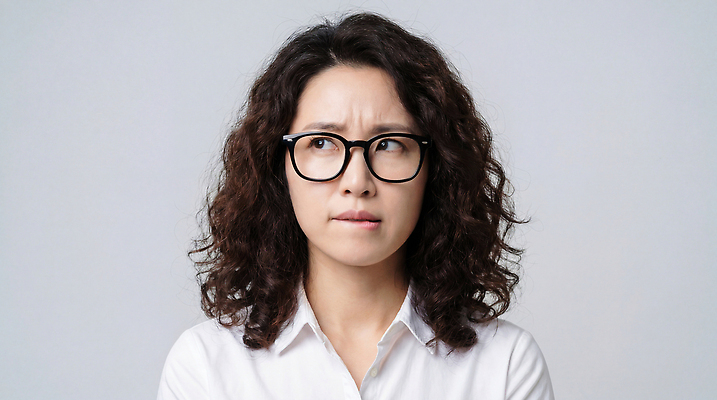 JPG 편집이미지 헤어스타일 옷 여자 감정 안경 백그라운드 표정 작가 준비 밝은색 의사소통 혼란 의료성형뷰티 편집실사 AI인물포토 AI콘텐츠 직업 잡화 컨셉 사람 CG 파일형식 AI포토