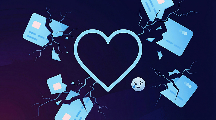 JPG 감정 상징 일러스트 통신 사랑 그래픽 디지털 힘 손상 슬픔 심장 마음 표현 폭발 이별 그림 이미지 사이버범죄 상실 국내일러스트 AI일러스트 AI콘텐츠 컨셉 장기_의학 범죄 파일형식