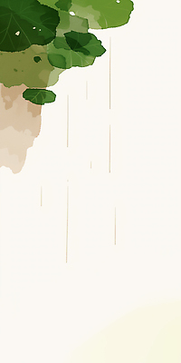 JPG 식물 잎 일러스트 자연 날씨 바닥 초록색 물 여름 환경 소리 물방울 떨어짐 작음 장면 장마 흐림 곡우 수분_꽃가루 국내일러스트 AI일러스트 AI콘텐츠 자연요소 계절 컬러 컨셉 비_날씨 크기 절기 생태계 파일형식