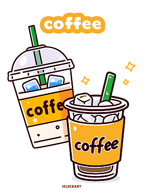 모양 디자인 커피 음료 백그라운드 일러스트 빨대 컵 여름 디지털 얼음 카페 차가움 종이컵 설정 국내일러스트 AI파일 자연요소 식기 계절 상점 일회용 파일형식 벡터