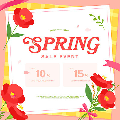 편집이미지 이벤트 쇼핑 세일 봄 구매 상품 가격 고객 기회 마케팅 참여 혜택 프로모션 이미지편집 AI파일 계절 파일형식 벡터