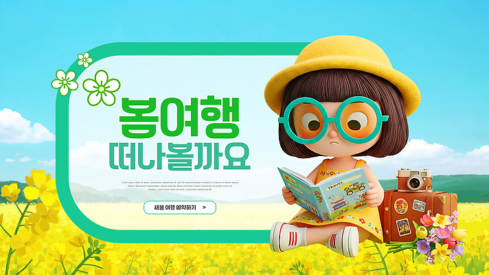 PSD 편집이미지 어린이 여행 꽃밭 모션 자연 하늘 풍경 책 소풍 봄 읽기 봄여행 이미지편집 계절 꽃 사람 야외활동 생태계 파일형식