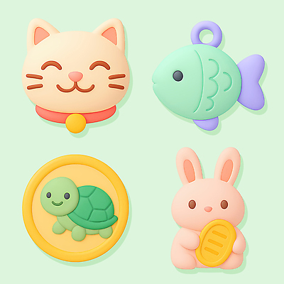 모양 PSD 편집이미지 캐릭터 컬러 놀이 탁자 어류 장난감 귀여움 고양이 아기 토끼 거북이 부드러움 편집3D 가구 컨셉 포유류 파충류 사람 반려동물 3D 수중동물 감각 파일형식