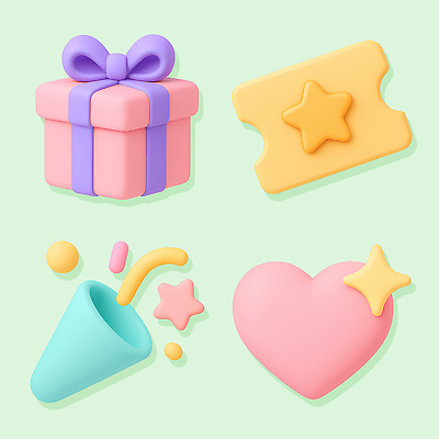 모양 PSD 편집이미지 디자인 음료 컬러 선물 장식 컵 상자 하트 티켓 달콤 즐거움 파스텔 아이템 편집3D 식기 감정 학용품 3D 맛 파일형식