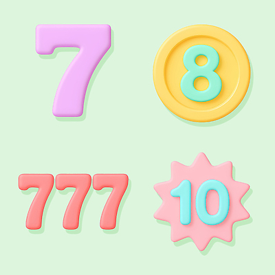 모양 PSD 편집이미지 디자인 분홍색 컬러 백그라운드 수치 형상 그래픽 장식 빨간색 숫자 노란색 보라색 그림 창의력 편집3D 문자 그래프 3D 파일형식