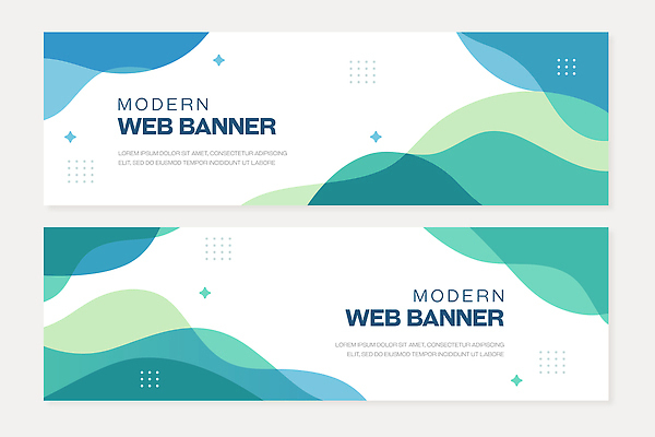 모양 템플릿 디자인 배너템플릿 가로배너 물결 패턴 인터넷 그래픽 초록색 파란색 세트 매력적 알림 모던 마케팅 웹배너 스타일 AI파일 배너 컬러 웹템플릿 컨셉 무늬 가로 파일형식 벡터
