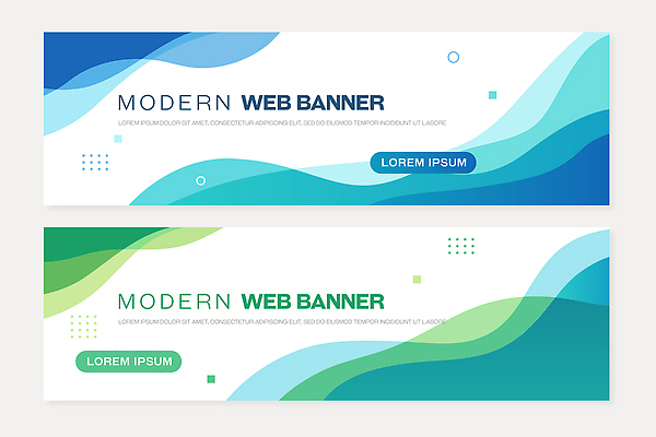 템플릿 디자인 배너템플릿 가로배너 컬러 패턴 텍스트 그래픽 초록색 파란색 세트 디지털 배열 알림 조화 마케팅 시각디자인 예시 웹배너 AI파일 배너 웹템플릿 무늬 가로 파일형식 벡터
