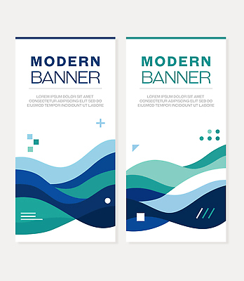 템플릿 디자인 배너 배너템플릿 세로배너 컬러 패턴 도안 형상 그래픽 초록색 파란색 세트 알림 그림 전시품 창의성 AI파일 무늬 세로 전시 파일형식 벡터