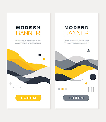 모양 템플릿 디자인 배너 배너템플릿 세로배너 물결 상징 컬러 패턴 곡선 그래픽 세트 노란색 회색 배열 모던 웨이브 AI파일 선 무늬 세로 파일형식 벡터
