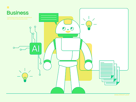 디자인 일러스트 비즈니스 전구 미래 아이디어 기술 그래픽 컴퓨터 사무실 자료 기계 스마트 로봇 기획 시스템 혁명 소프트웨어 자동화 창의성 AI_인공지능 국내일러스트 AI파일 컨셉 전자제품 파일형식 벡터