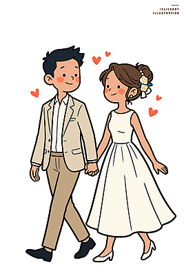 커플 드레스 기념일 꽃 행복 신랑 결혼 일러스트 가족 신혼부부 결혼식 사랑 미소 턱시도 걷기 손잡기 귀걸이 하트 축하 국내일러스트 AI파일 모양 식물 부부 옷 감정 컨셉 장신구 관계 모션 표정 정장 이벤트 신혼 파일형식 벡터