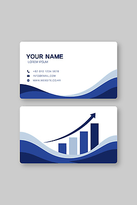 템플릿 디자인 컬러 명함 그래프 그래픽 파란색 홈페이지 정보 성장 이름 이메일 남색 전화번호 연락처 이미지템플릿 AI파일 파일형식 벡터