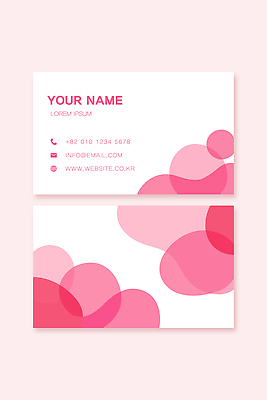 템플릿 디자인 분홍색 컬러 백그라운드 비즈니스 명함 탁자 그래픽 홈페이지 정보 이름 이메일 심볼 마케팅 연락처 이미지템플릿 AI파일 가구 파일형식 벡터