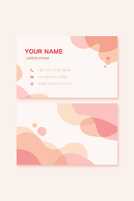 모양 템플릿 디자인 컬러 패턴 회사 명함 그래픽 정보 이름 이메일 심볼 모던 연락처 스타일 코랄 이미지템플릿 AI파일 무늬 비즈니스 파일형식 벡터