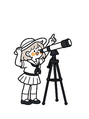 교복 별 과학 일러스트 손가락 학교 모션 하늘 실험 소녀 야외 망원경 장비 가리킴 관찰 체험 즐거움 천문학 천문대 관심 천문관측 국내일러스트 AI파일 자연요소 손 옷 여자 교육 감정 어린이 컨셉 손짓 관측 파일형식 벡터