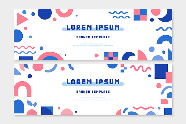 클립아트 모양 도형 템플릿 디자인 배너 배너템플릿 가로배너 컬러 백그라운드 비즈니스 추상 이벤트 그래픽 파란색 모던 스타일 배너세트 AI파일 무늬 가로 세트 파일형식 벡터
