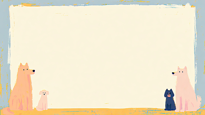 JPG 동물 응시 행복 컬러 백그라운드 일러스트 모션 자연 놀이 프레임 앉기 친구 반려동물 귀여움 강아지 포근함 그림 국내일러스트 AI일러스트 AI콘텐츠 시선 감정 컨셉 관계 감각 개 생태계 파일형식