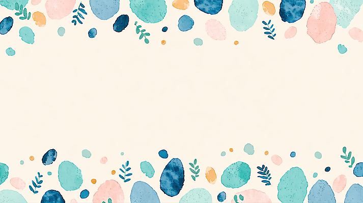JPG 디자인 컬러 백그라운드 잎 패턴 일러스트 수채화 그래픽 장식 원형 분위기 그림 부활절계란 심플 아날로그 천연 테마 국내일러스트 AI일러스트 AI콘텐츠 도형 식물 컨셉 무늬 부활절 계란 파일형식