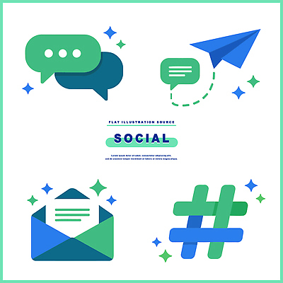 기호 디자인 상징 컬러 일러스트 통신 기술 대화 그래픽 디지털 정보 표현 메시지 이메일 플랫 소통 소셜미디어 창의성 국내일러스트 AI파일 문자 컨셉 말하기 파일형식 벡터