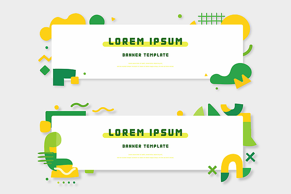 템플릿 디자인 배너 배너템플릿 가로배너 컬러 패턴 곡선 그래픽 초록색 디지털 공간 작업 직선 모던 그림 기획 창의성 배너세트 AI파일 선 무늬 가로 세트 파일형식 벡터