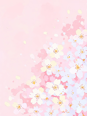 JPG 나무 식물 계절 꽃잎 꽃 분홍색 컬러 백그라운드 일러스트 자연 생명 프레임 풍경 봄 벚꽃 화사함 조화 만개 뷰티풀 생동감 국내일러스트 AI일러스트 AI콘텐츠 컨셉 생태계 파일형식