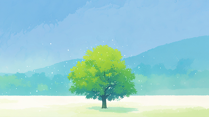 JPG 나무 식물 계절 일러스트 자연 하늘 생명 바람 풍경 잔디 초원 일상 햇빛 환경 신선 숲 조용 서식지 평야 국내일러스트 AI일러스트 AI콘텐츠 자연요소 날씨 라이프 태양 생태계 파일형식