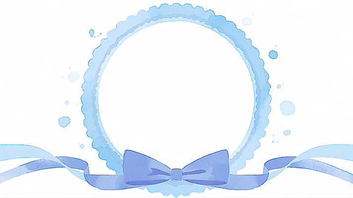 JPG 디자인 실루엣 리본 예술 백그라운드 일러스트 도안 수채화 프레임 선물 그래픽 장식 파란색 깨끗함 흰색 원형 오브젝트 꾸미기 단순화된 창작 벡터 국내일러스트 AI일러스트 AI콘텐츠 도형 컬러 컨셉 촬영기법 파일형식