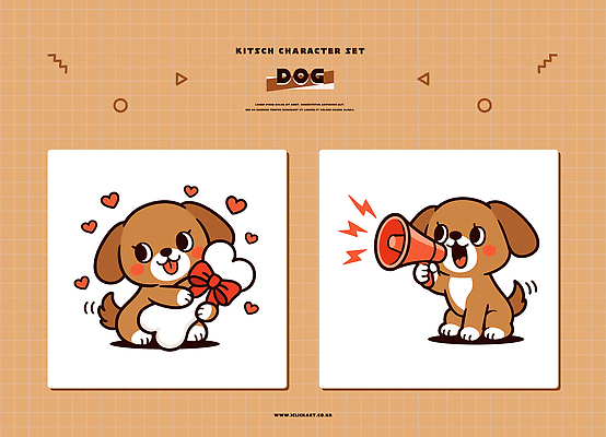 동물 캐릭터 포즈 일러스트 뼈 선물 사랑 그래픽 반려동물 세트 귀여움 소리 표현 유머 강아지 나팔 콜라주 주인 디지털아트 일러캐릭터 AI파일 감정 악기 컨셉 개 파일형식 벡터