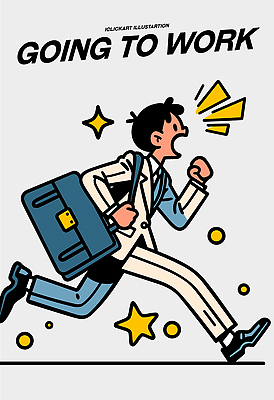 가방 일러스트 비즈니스 아침 직장 사람 청년 달리기 운동 활발 도시 작업 목표 집중 속도 그림 출근 바쁨 긍정 일과 일러캐릭터 AI파일 주간 캐릭터 잡화 컨셉 회사 모션 건강 성인 출퇴근 파일형식 벡터