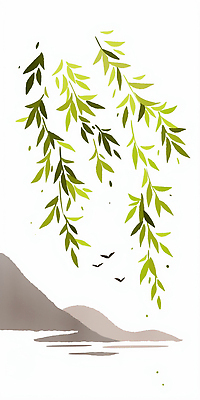 JPG 나무 식물 컬러 백그라운드 일러스트 자연 조류 하늘 생명 나뭇잎 풍경 초록색 여름 환경 자유 비행 언덕 조화 국내일러스트 동물 계절 컨셉 잎 생태계 파일형식