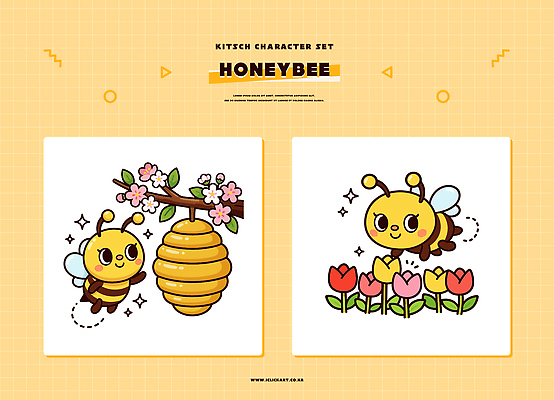 식물 동물 캐릭터 꽃 컬러 라이프 벌_곤충 가루 생태계 영양소 파일형식 벡터 꿀벌 벌집 자연 일상 곤충 꽃가루 설정 디자인 튤립 나무 취미 비타민 꿀 AI파일 일러캐릭터 일러스트 노란색